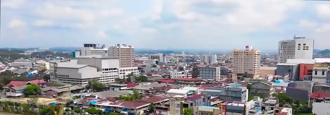 Panorama skyline kota Samarinda
